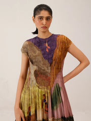 Swimmers Printed Smocked Cotton June Dress