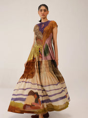 Swimmers Printed Smocked Cotton June Dress