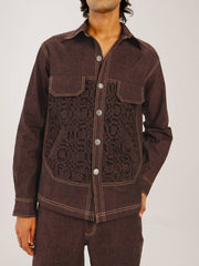 Smocked Collar Jacket