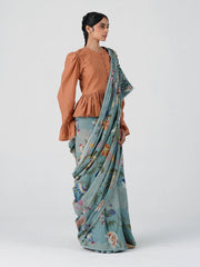 Smocked Saree