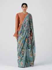 Smocked Saree