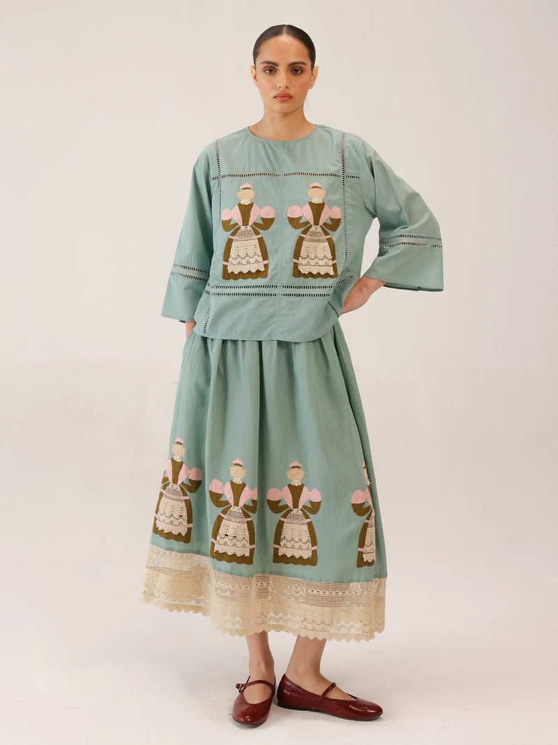 quad set dress for ladies SAAKSHA & KINNI presents Quad Abstract Print Co-ord Set exclusively at FEI