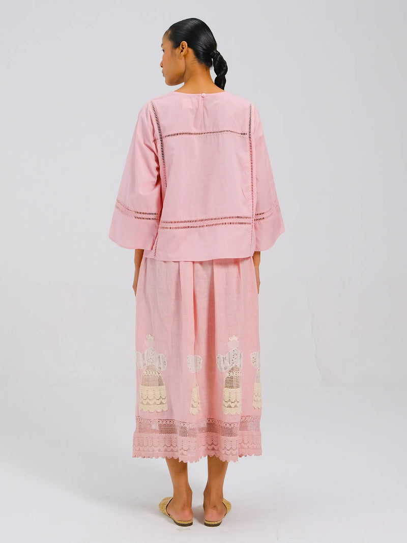 quad set dress for ladies Doll Rose Appliqué – Lace Top & Midi Skirt S / XXL Coral Bridesmaids A-Line V-Neck matching midi skirt in Beach Maxi Dresses Size          (True to size ,If between sizes, choose one size up ):2-3yrs