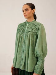 Smocked Shirt