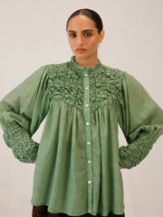 Smocked Shirt