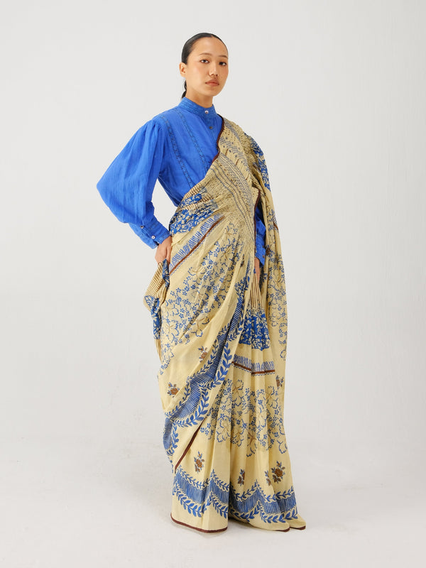 Smocked saree set