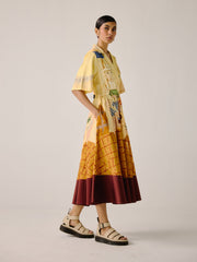 Print Blocked Dress