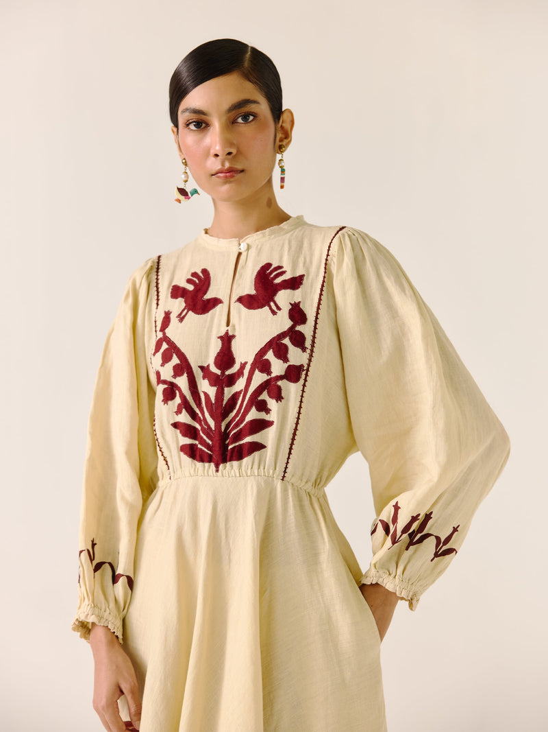 emma embroidered dress Emma Embroidered Cotton Maxi Dress ~ White Spoiled Rotten Boutique
