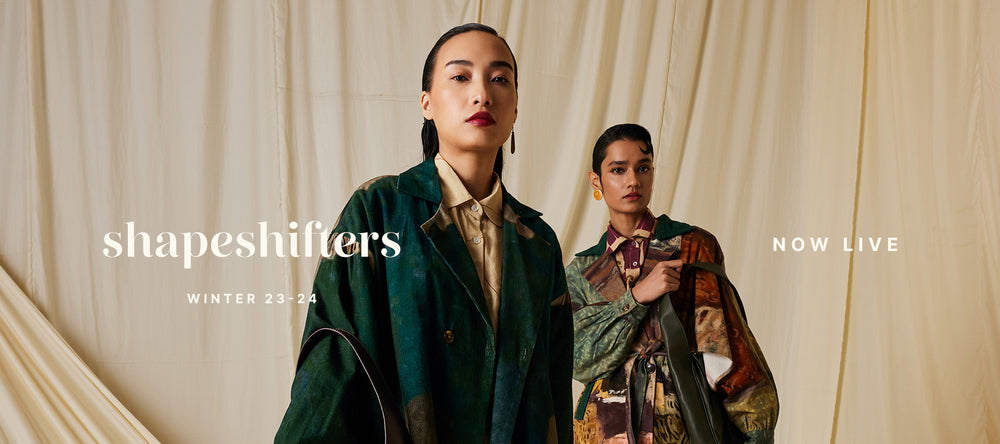 Shapeshifters: Winter'23-24 Collection Banner By Cord Studio