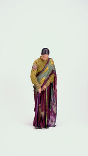Smocked saree