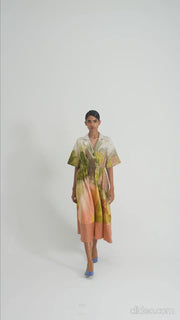 Print Blocked Dress