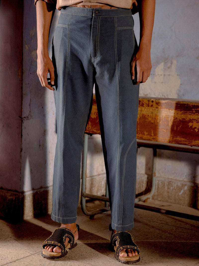 Contrast Stitch Pants - CordStudio