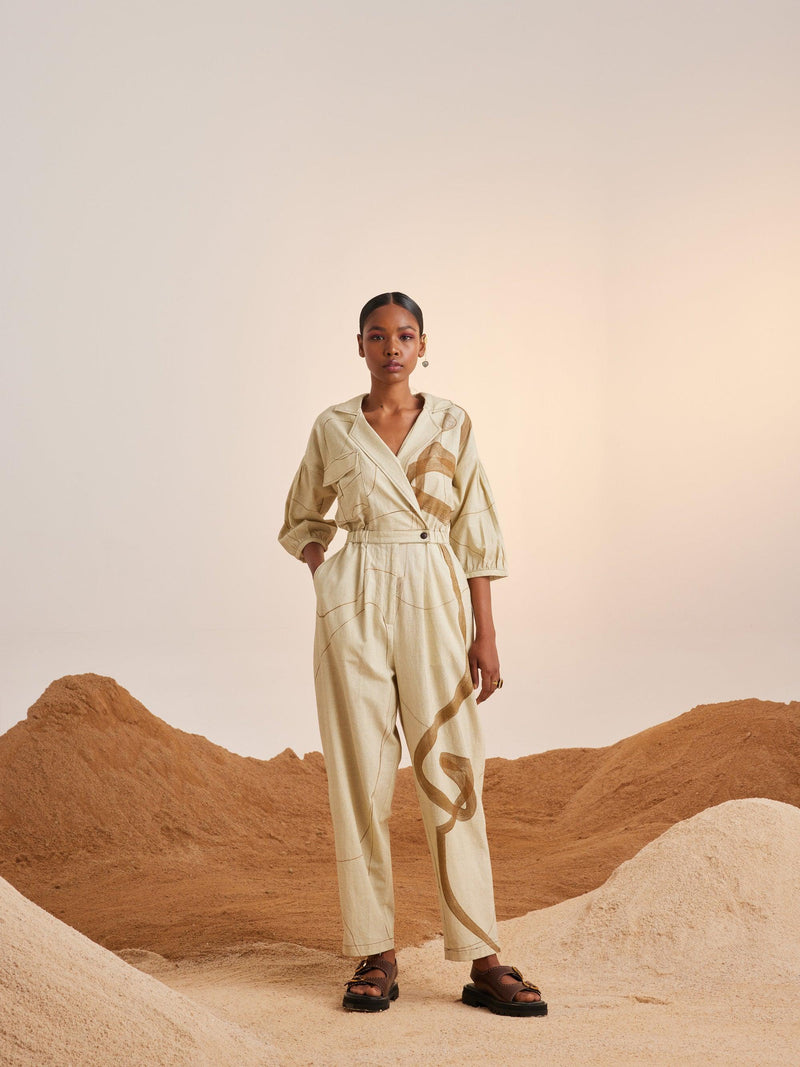 Top Stitch Jumpsuit - CordStudio