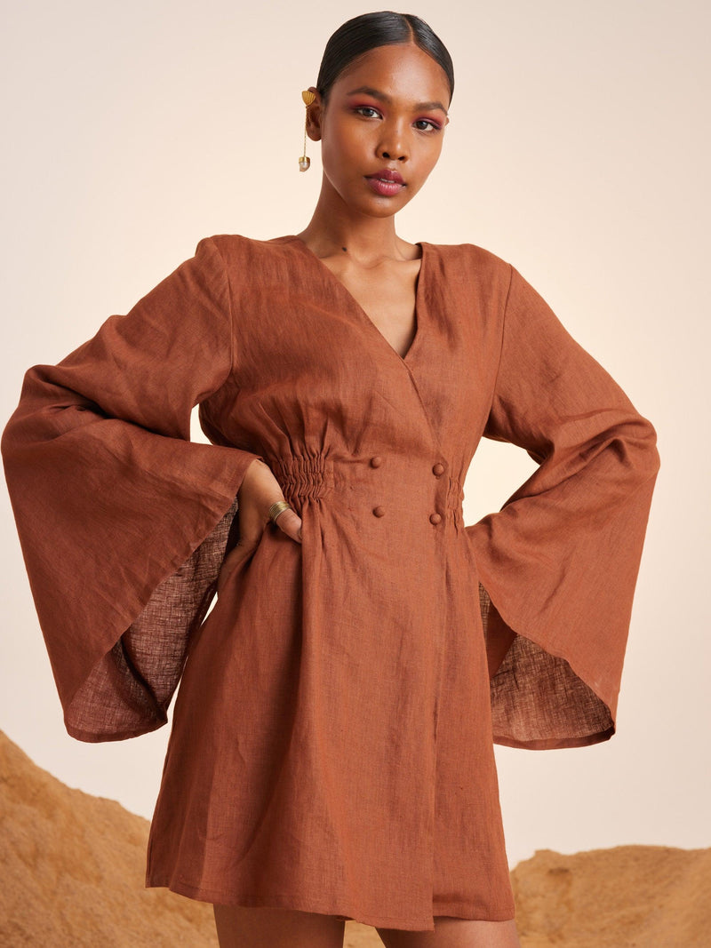 Bell Sleeves Dress - CordStudio