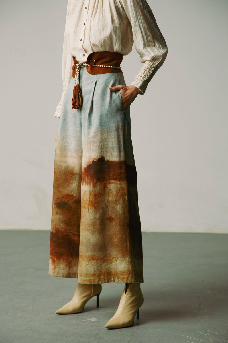 Wide Leg Pants + Kahlo Belt - CordStudio