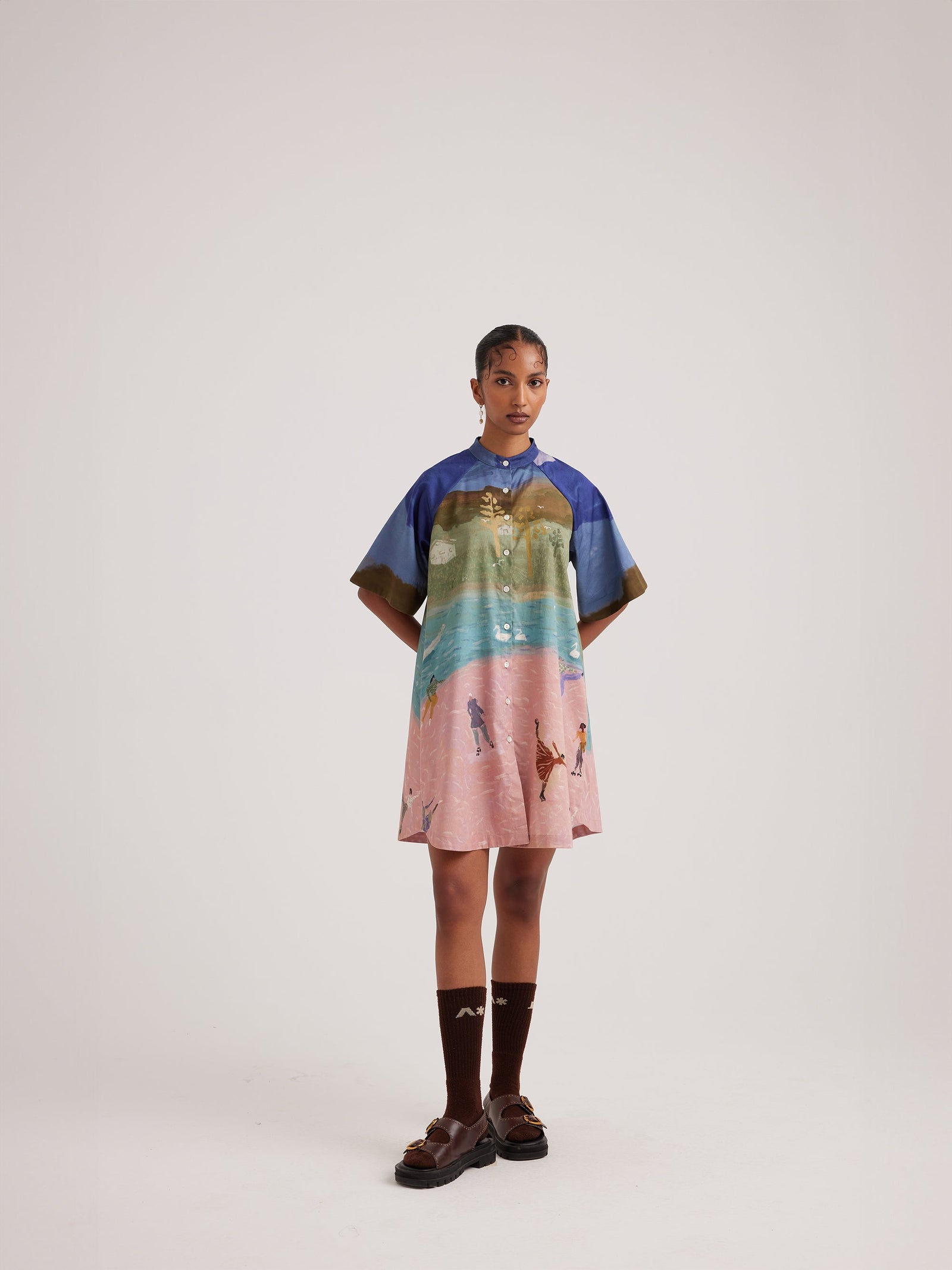 skater dress a line A-Line Dress | Skater Print Dress For Women
