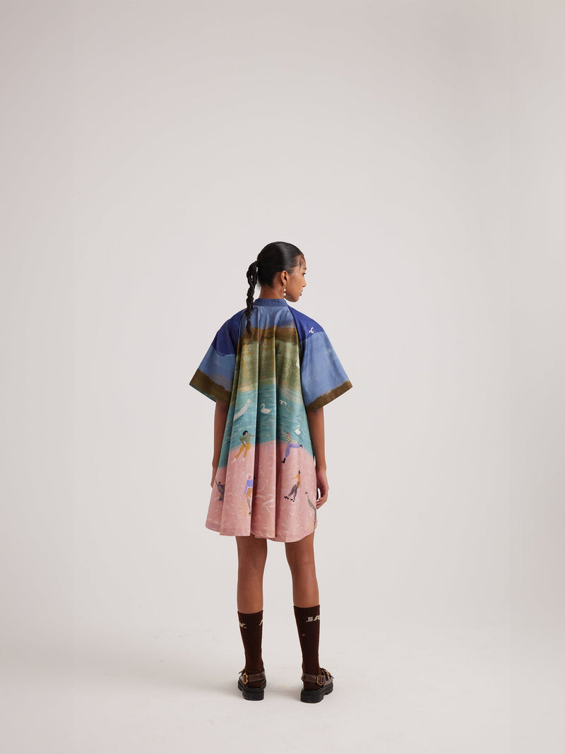 cord a line dress A-Line Long Dress L