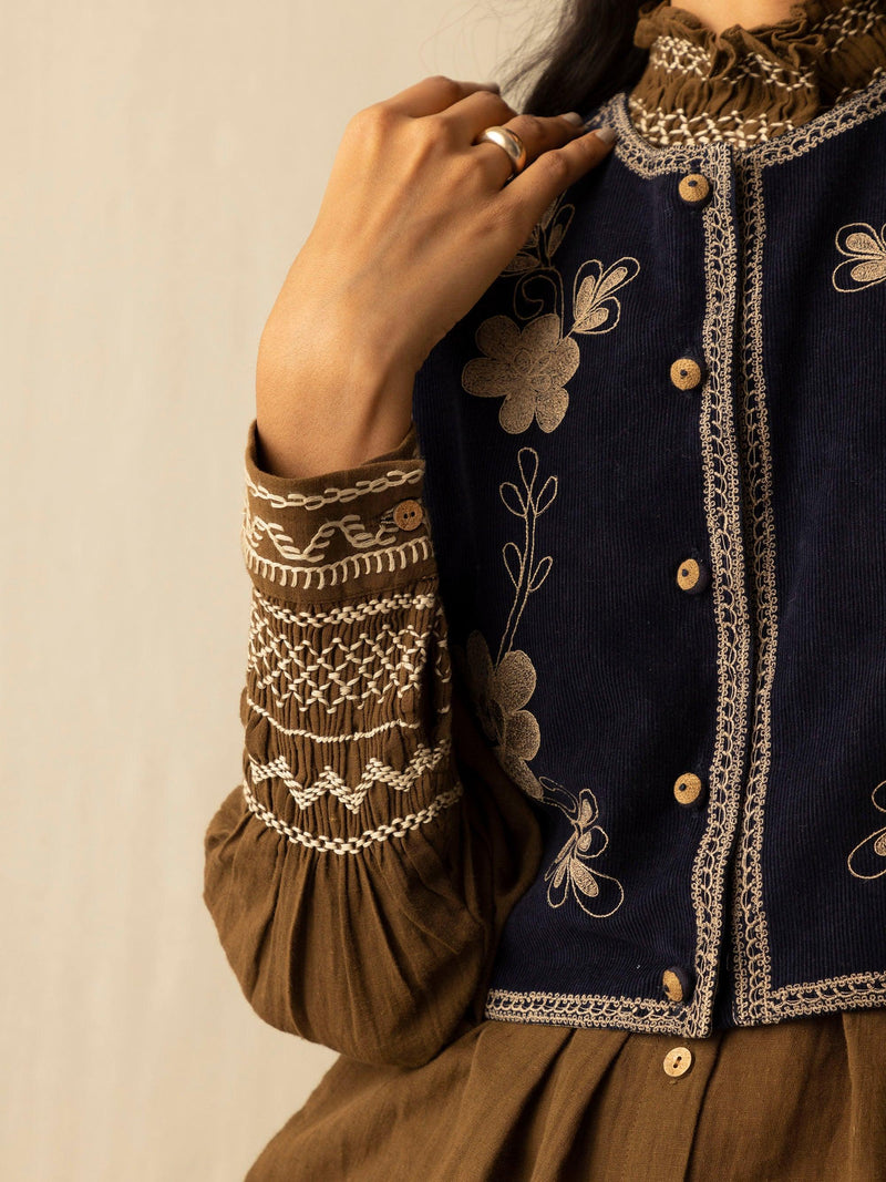 Ornate Set (Farmer Top + Ornate Gilet) - CordStudio