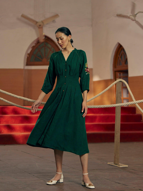 cord a line dress Organic Cord A Line Dress in Sienna