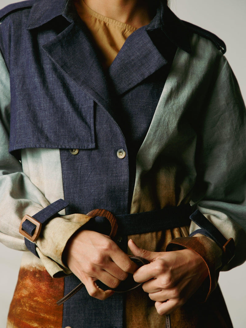 Denim Trench Jacket - CordStudio