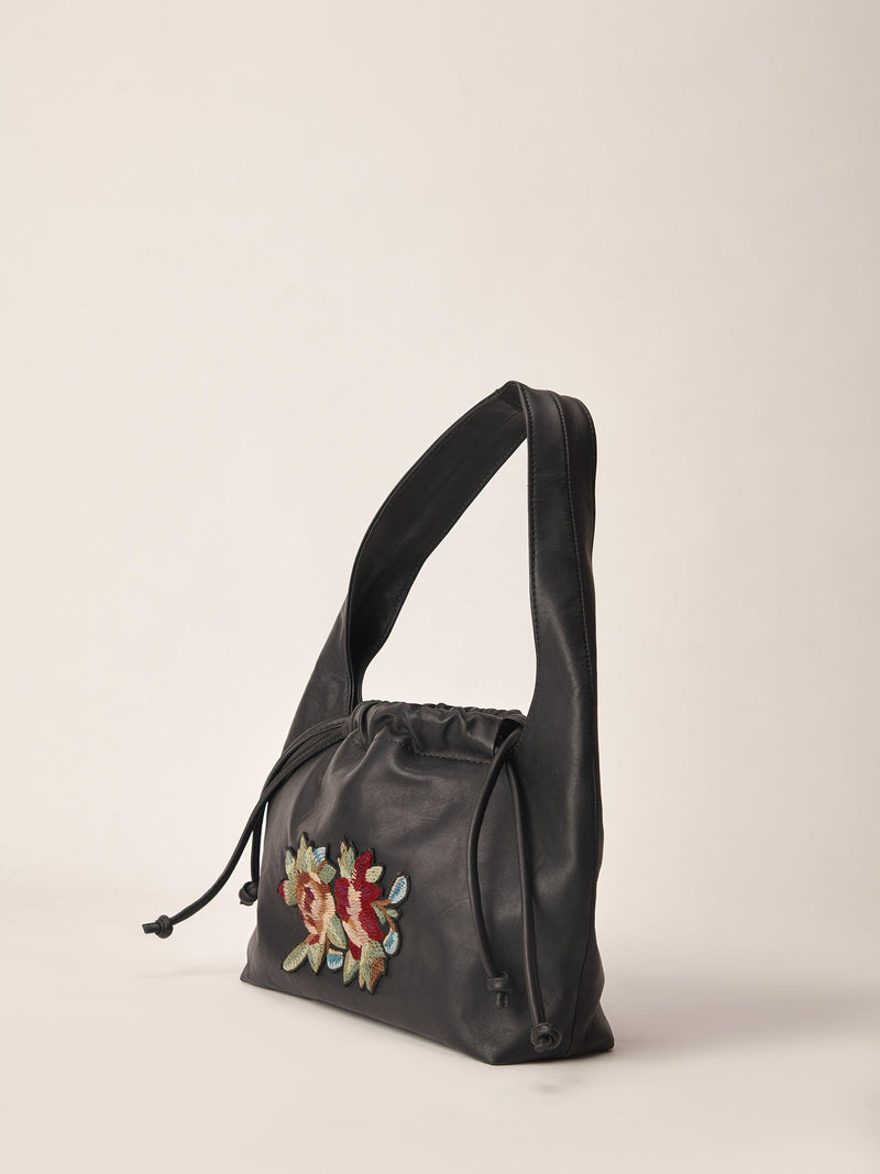 Embroidered Drawstring Bag