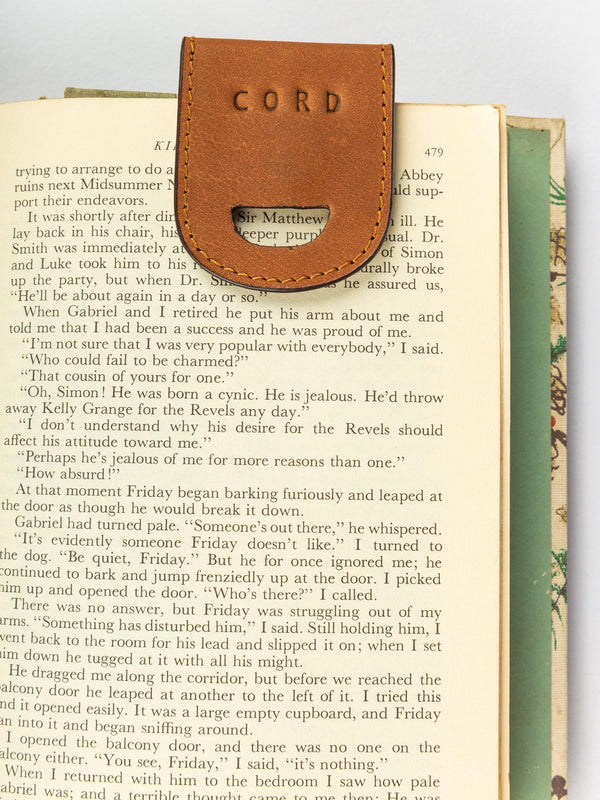 Leather Magnetic Bookmark - CordStudio